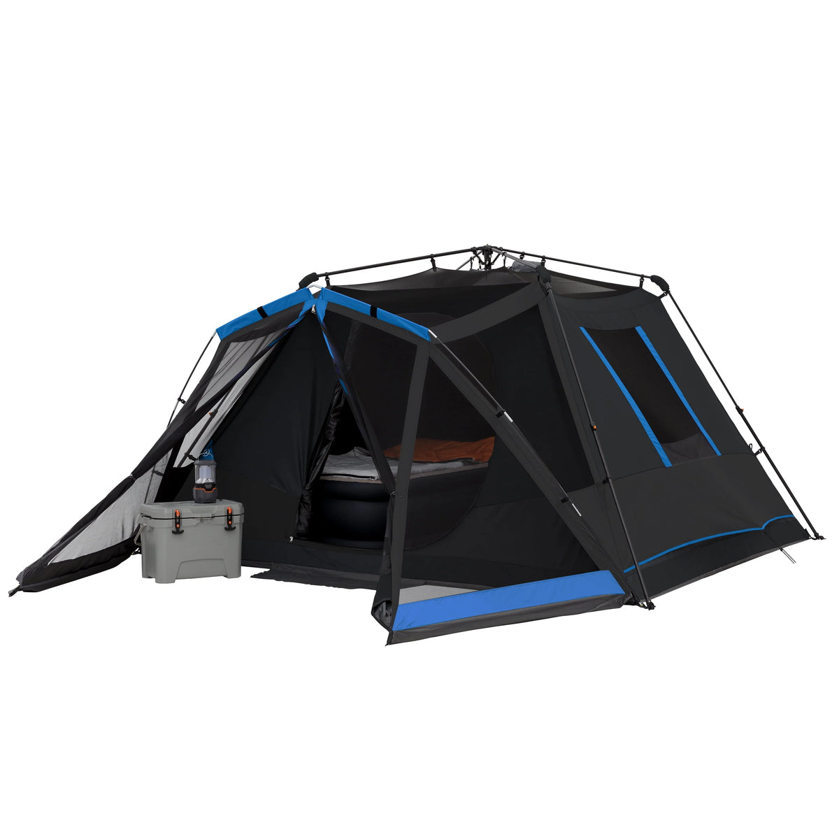 6-Person Instant Cabin Tent with LED Lighted Poles L6937