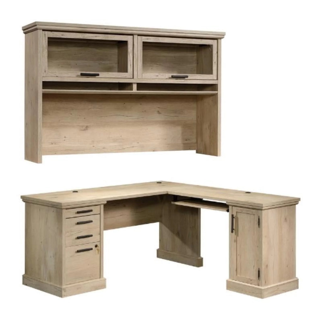 L-Shaped Desk & Large Hutch Q59729