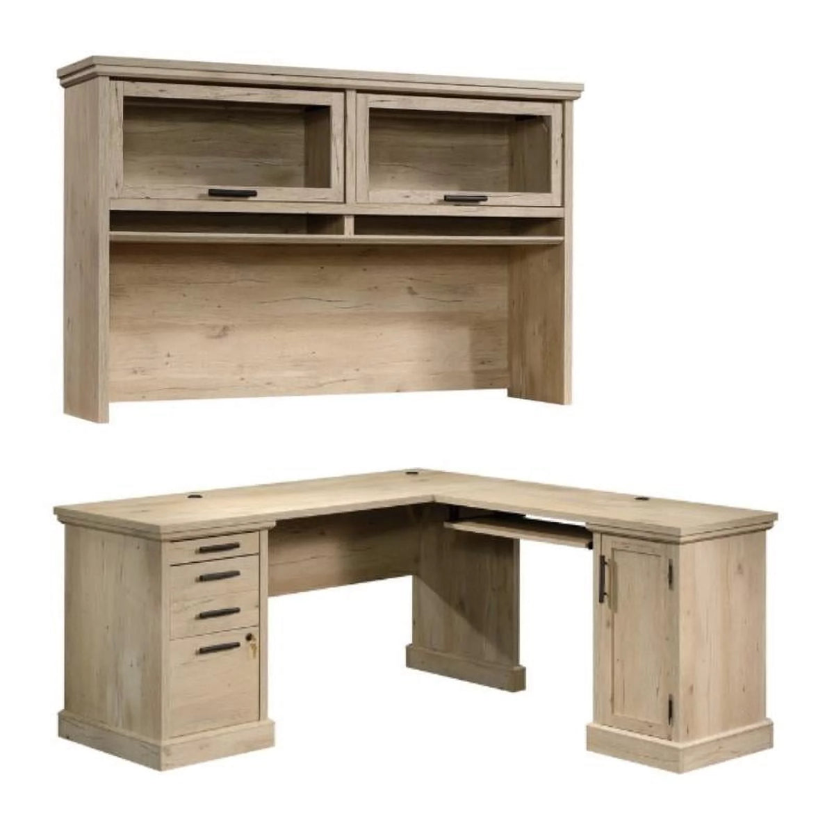 L-Shaped Desk & Large Hutch Q59729