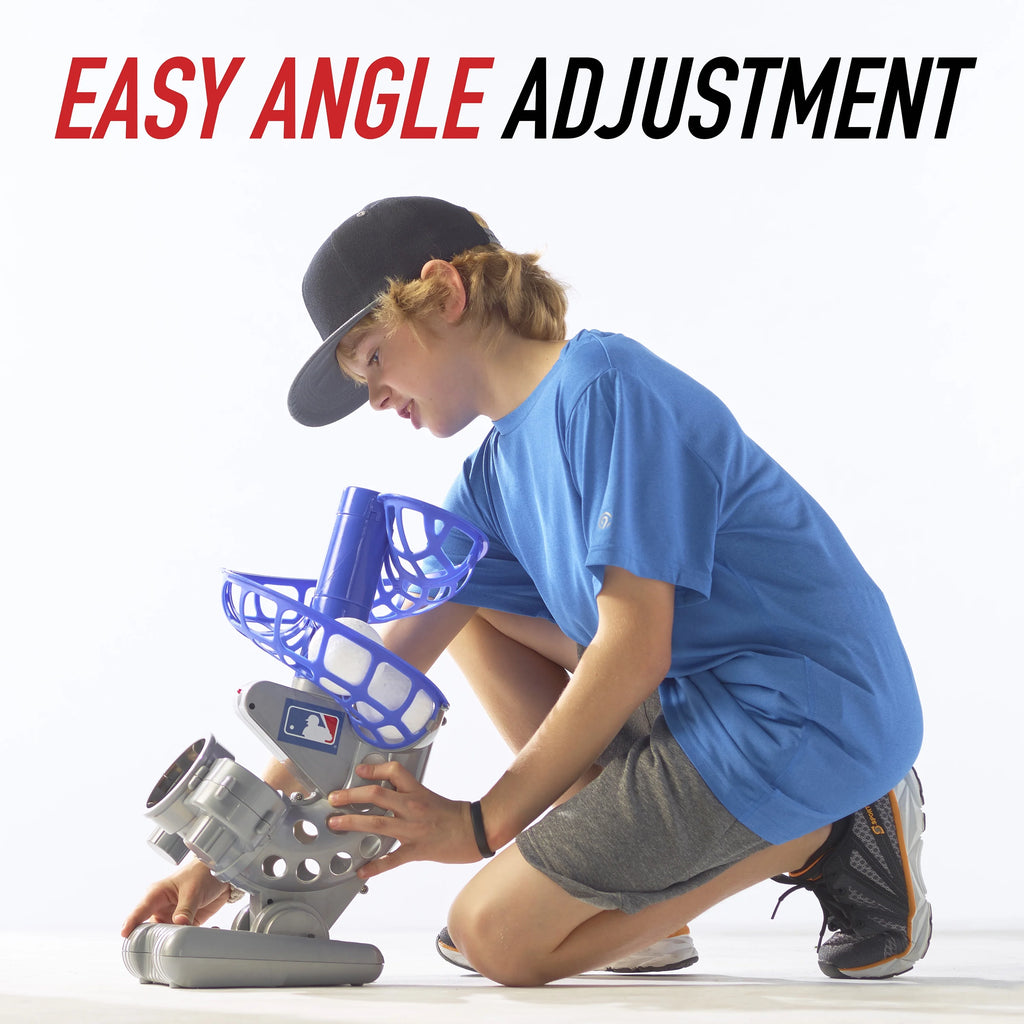 Electronic Baseball Pitching Machine with 6 Plastic Baseballs D43063