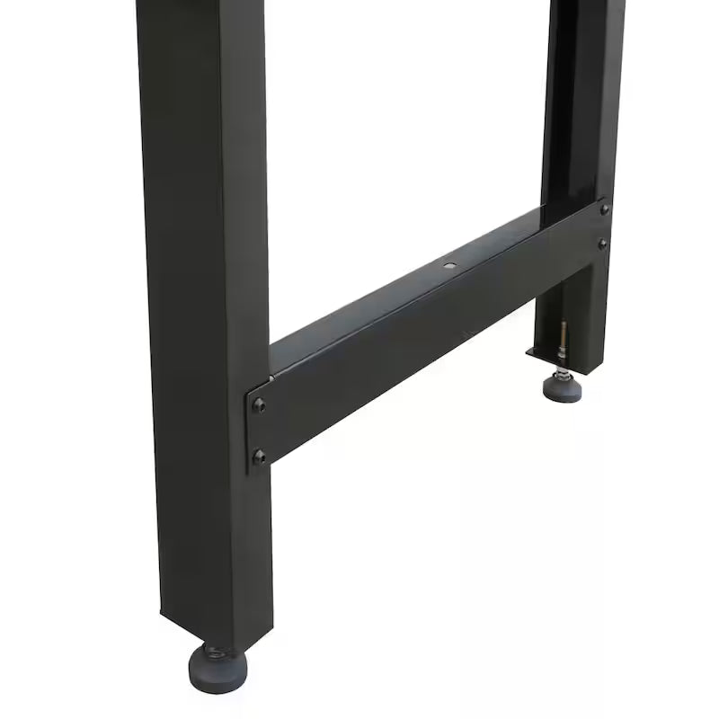Solid Wood Top Workbench in Black C7139