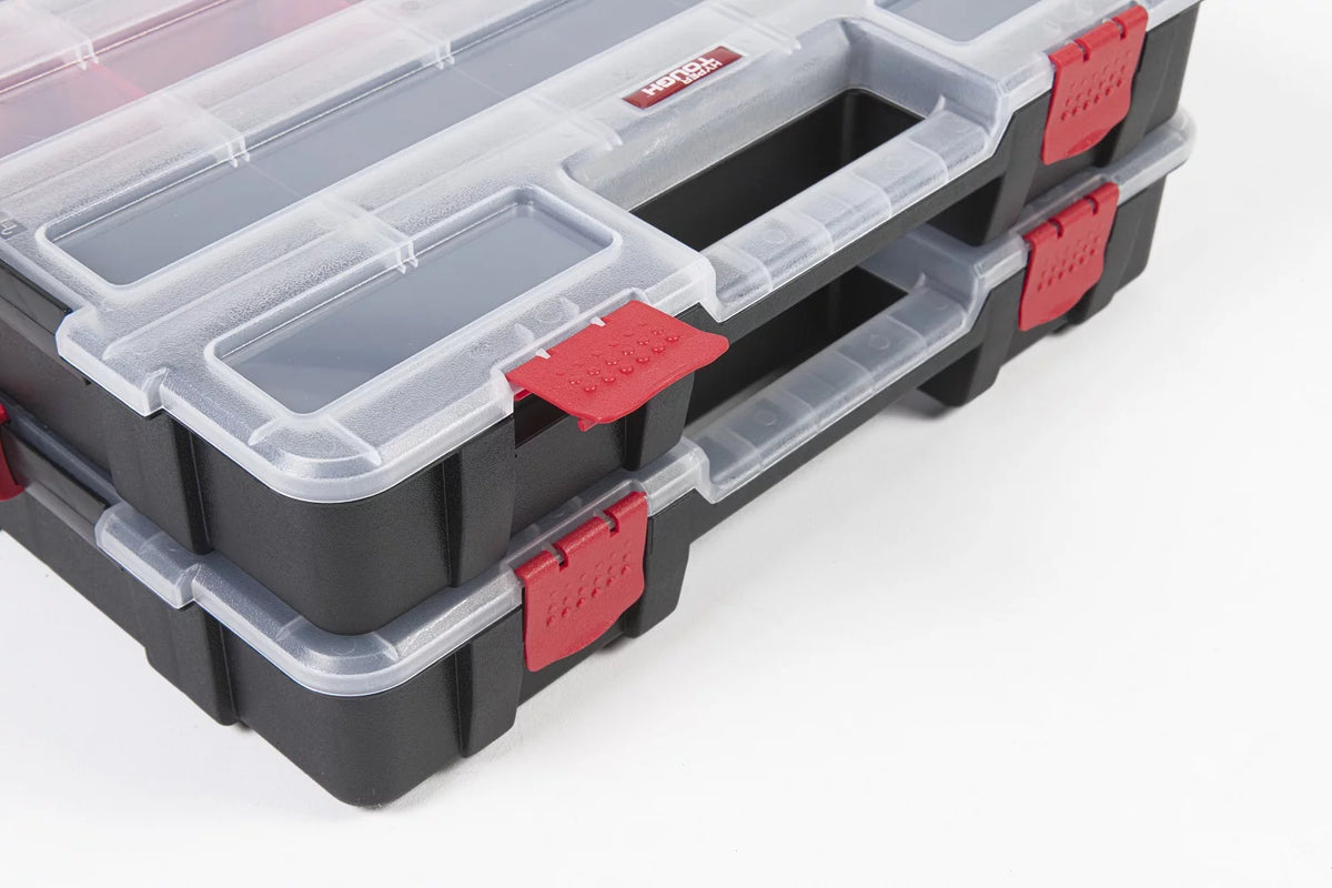 Plastic Heavy-Duty Interlocking Organizer 2-Pack S2350