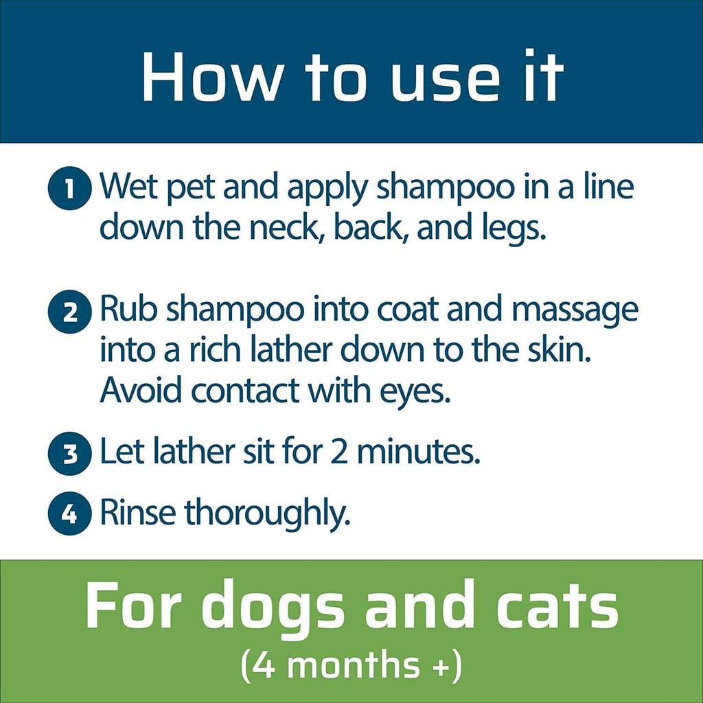 Flea and Tick Shampoo for Dogs Cats Z5993