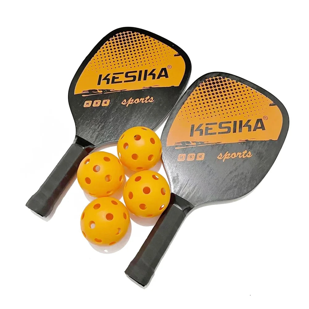 Pickleball Paddle Set 2 Rackets & 4 Balls with Carrying Bag K49573