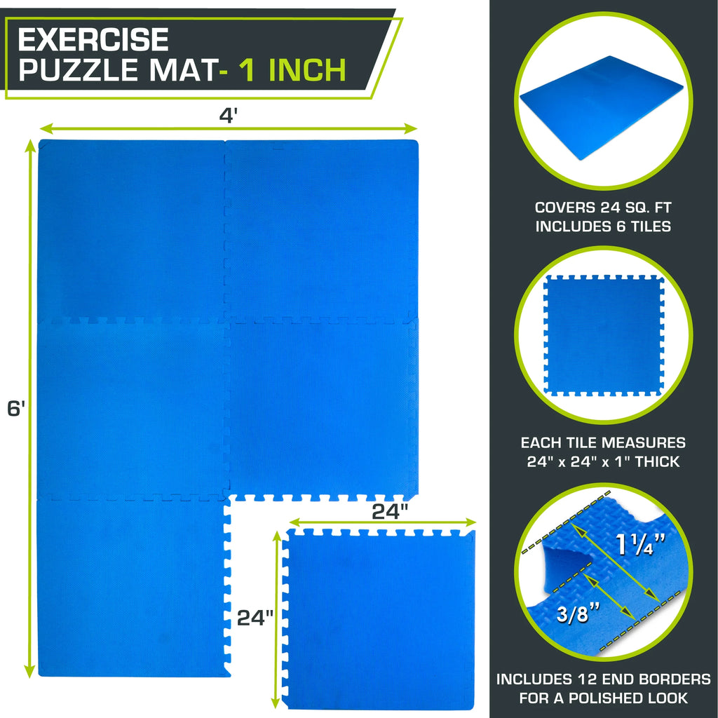 Extra Thick EVA Foam Exercise Mat D4186