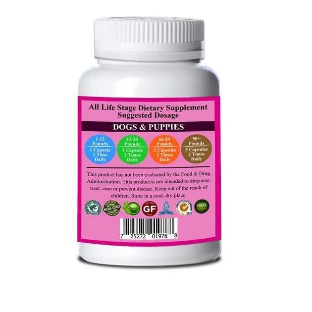 Organic Pet Dog Caps 650 mg E722266