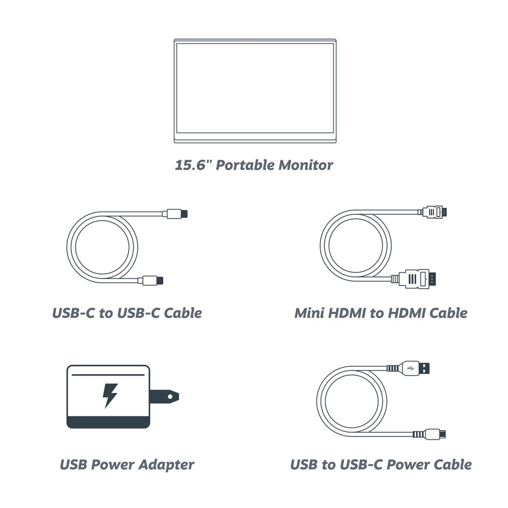 15.6” 1080P FHD Portable Monitor X9303