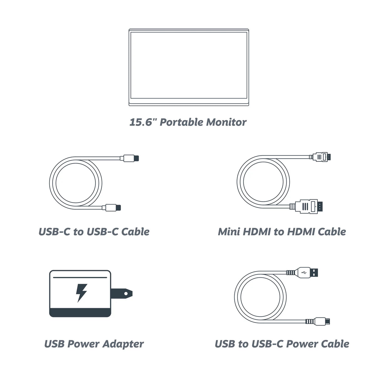 15.6” 1080P FHD Portable Monitor X9303