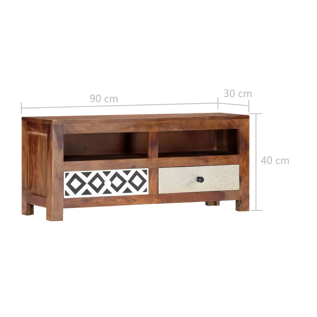 Solid Sheesham Wood TV Cabinet S43127