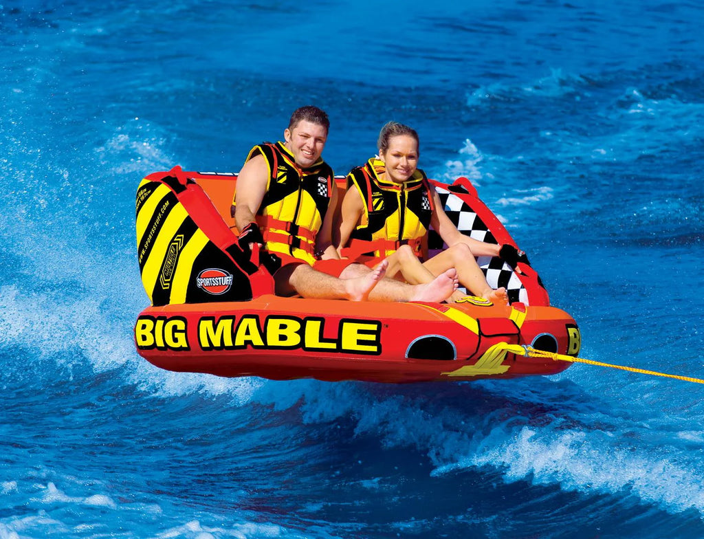 Double Rider Towable Inflatable Tube with Tow Rope V9676