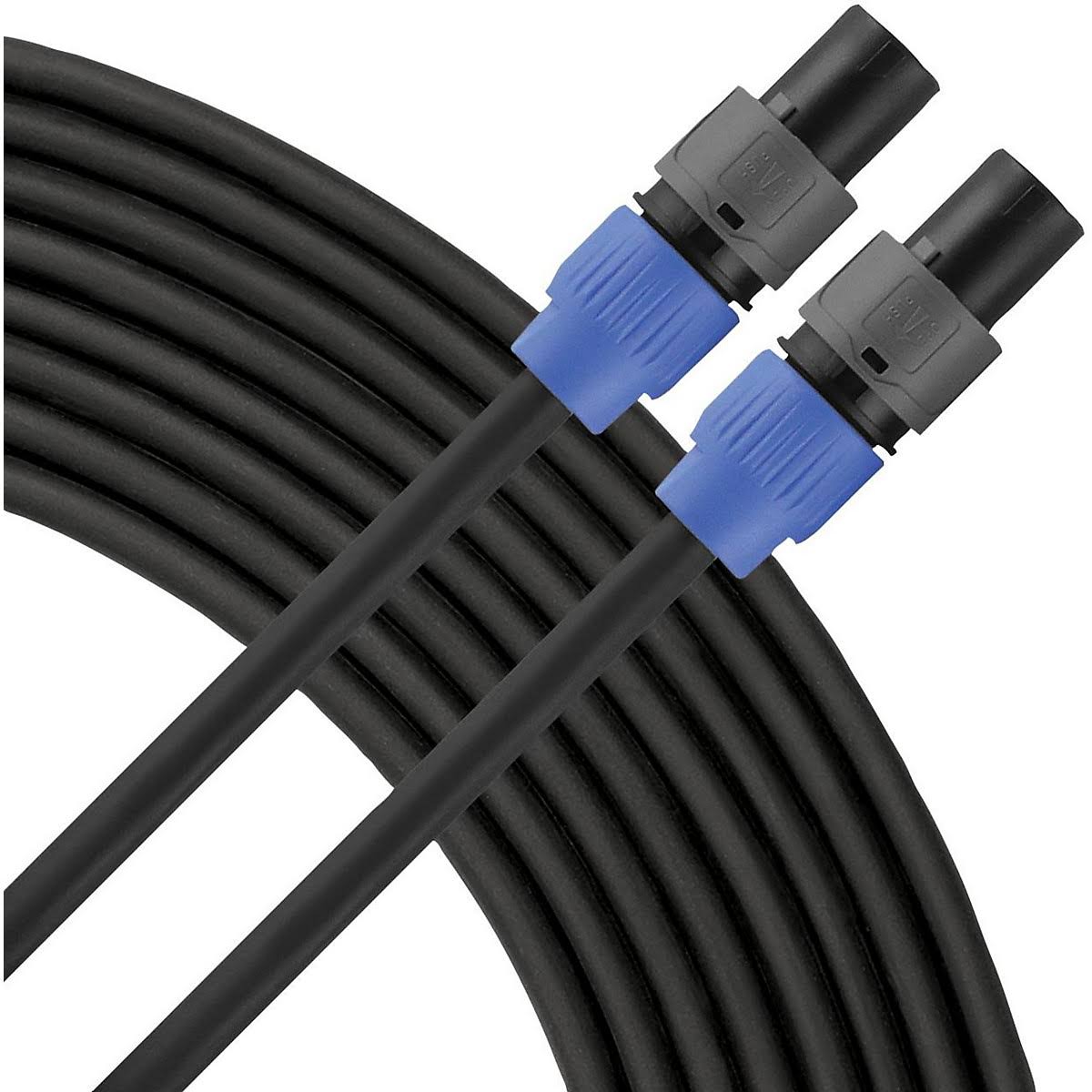 12g Speaker Cable Speakon to 50 ft Black L986