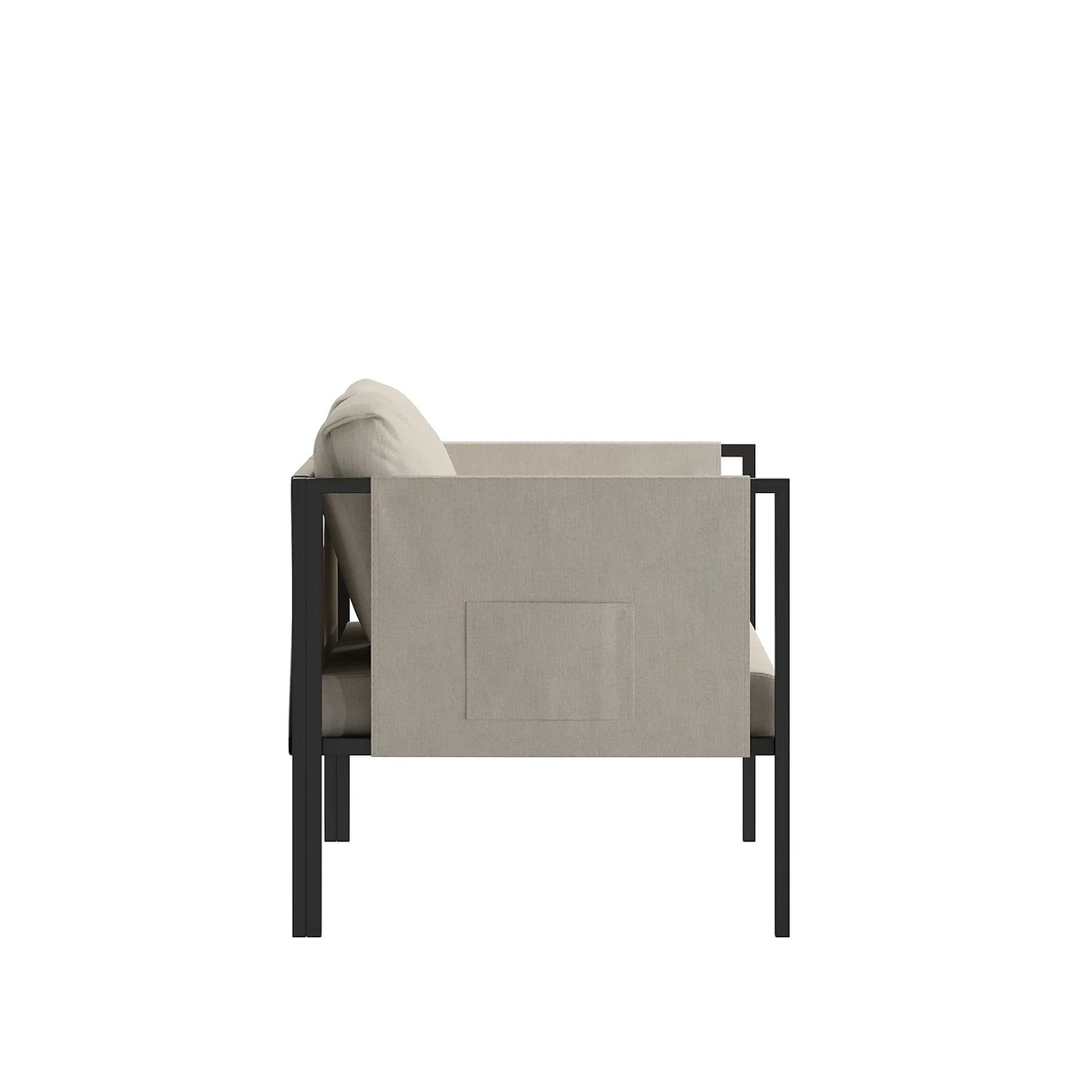 Light Gray Steel Patio Loveseat J14490