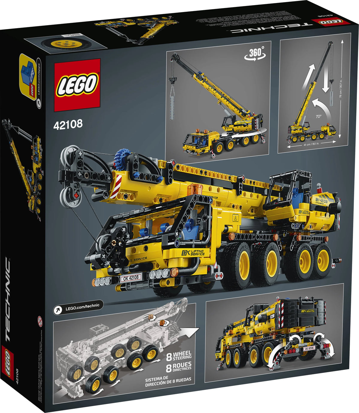 Technic Mobile Crane Construction Toy Building Kit 1,292 pieces X507151