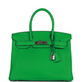 Pre-owned Bambou Clemence 30 Handbag A6784