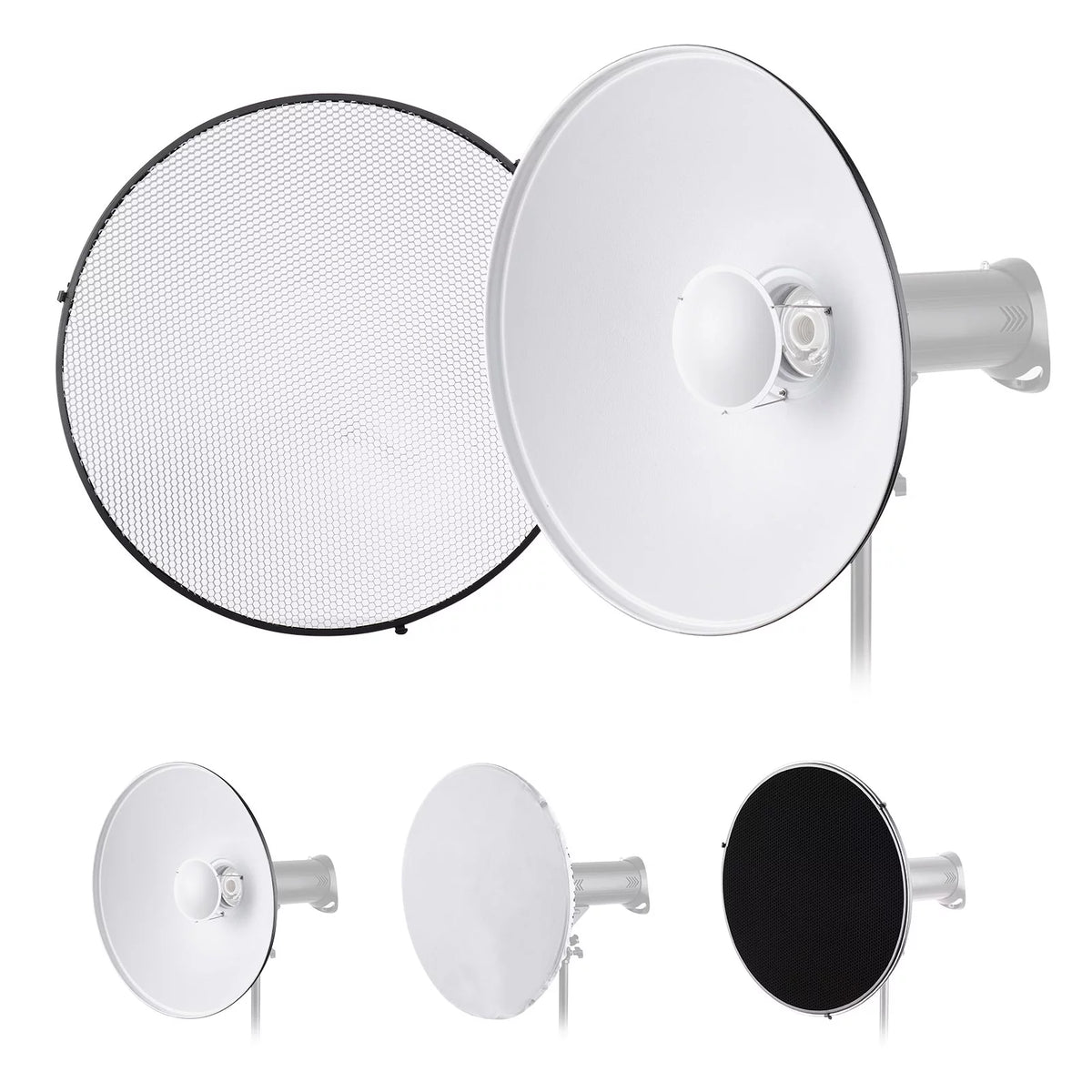 22 Inch Beauty Dish Reflector Diffuser with Honeycomb Soft Cloth L866615