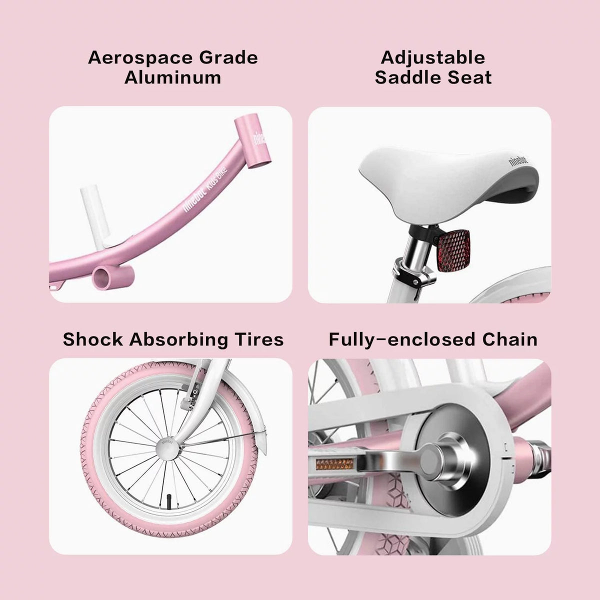 Kids 14 In. Pink Bicycle with Training Wheels O516190